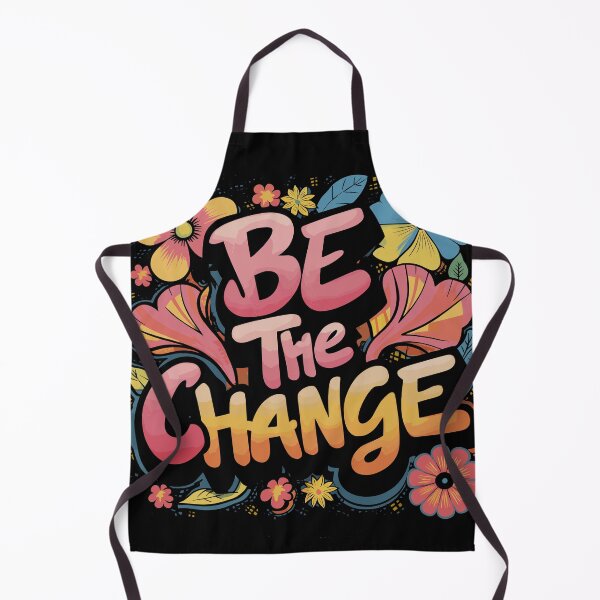 Item preview, Be The Change Floral Inspirational Design designed and sold by Quirky Shirts.