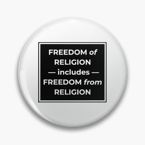 Item preview, Freedom From Religion (black background) designed and sold by Nictoriam.