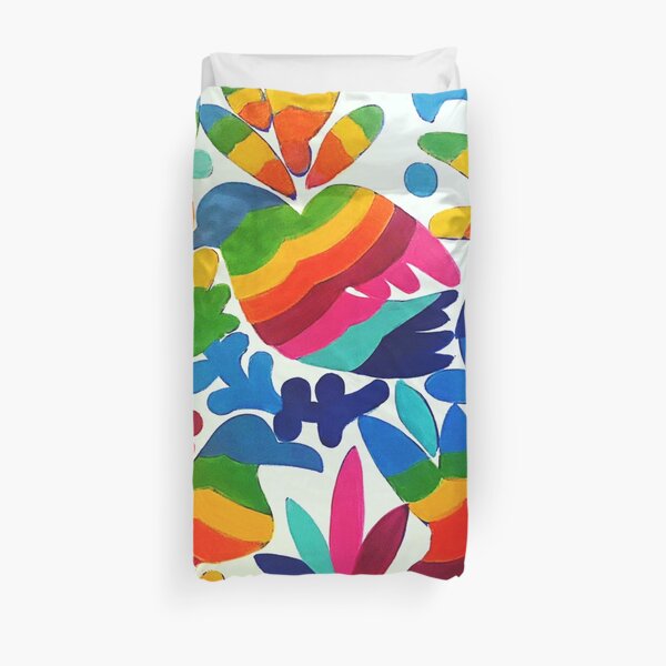 Mexican Otomi Colors Duvet Cover
