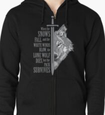 pack survives Zipped Hoodie