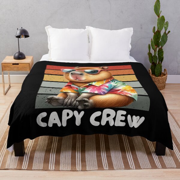 Item preview, Capy Crew Summer Funny Capybara Retro Rodent Lover designed and sold by Sasikharn.