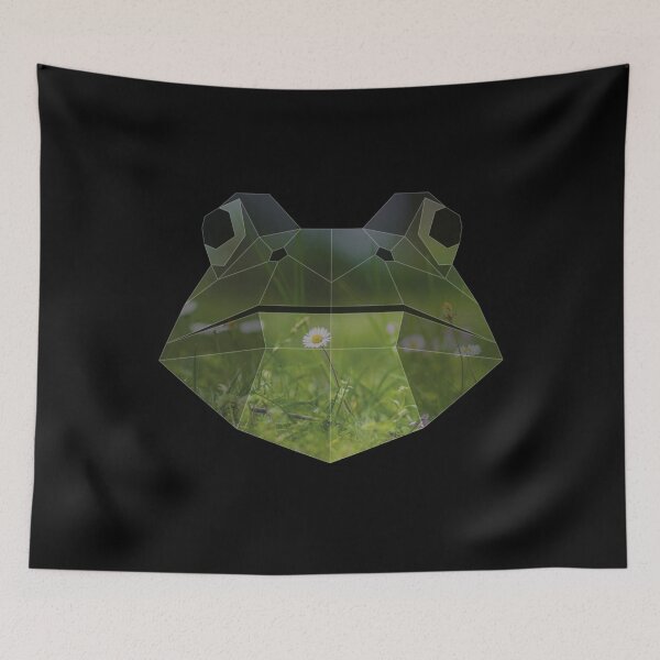 Item preview, Low Poly Double Exposure Frog Portrait designed and sold by yajyolid.