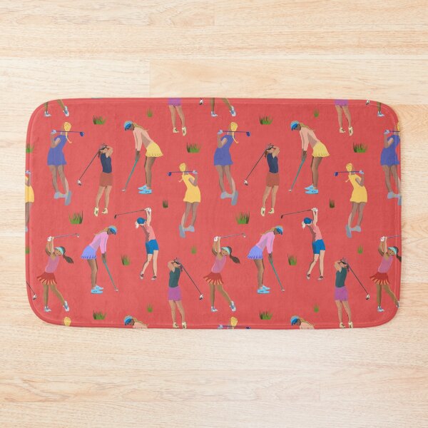 Item preview, Golf girls on the course - coral version designed and sold by Flyingwall.