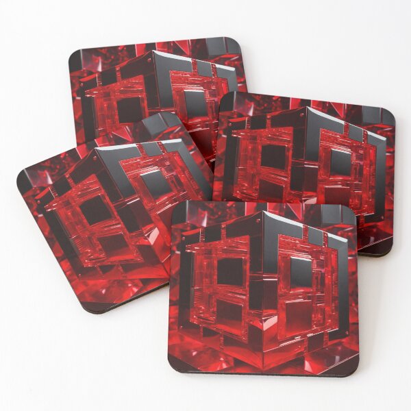 Item preview,  Red Block Tech Elegance designed and sold by Sadia  Jannat.