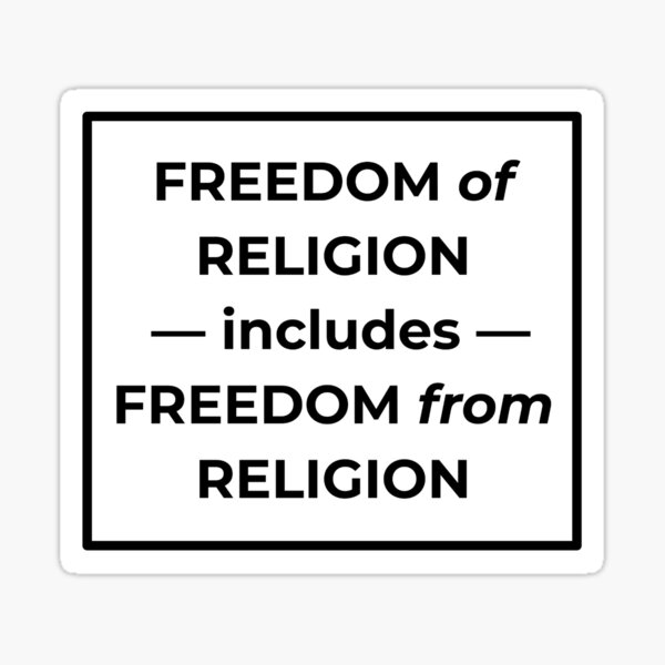 Vista previa del artículo con la obra «Libertad de religión (fondo blanco)», diseñado y vendido por Nictoriam.