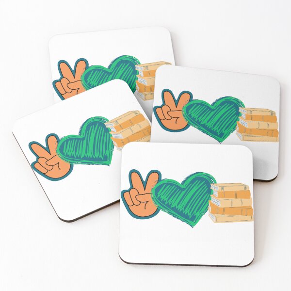 Item preview, Peace Love and Books designed and sold by im-a-librarian.