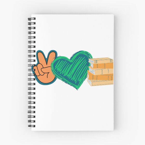 Item preview, Peace Love and Books designed and sold by im-a-librarian.