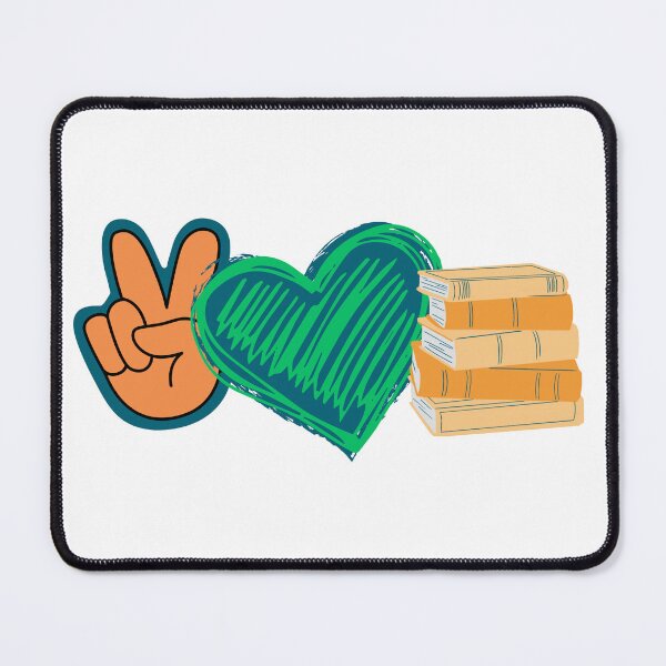 Item preview, Peace Love and Books designed and sold by im-a-librarian.