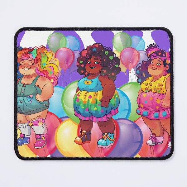 Item preview, Cute Fat Girl Stickers, Anime Summer Fashion, Chubby Love Sticker designed and sold by Art.Fusion.Studio.