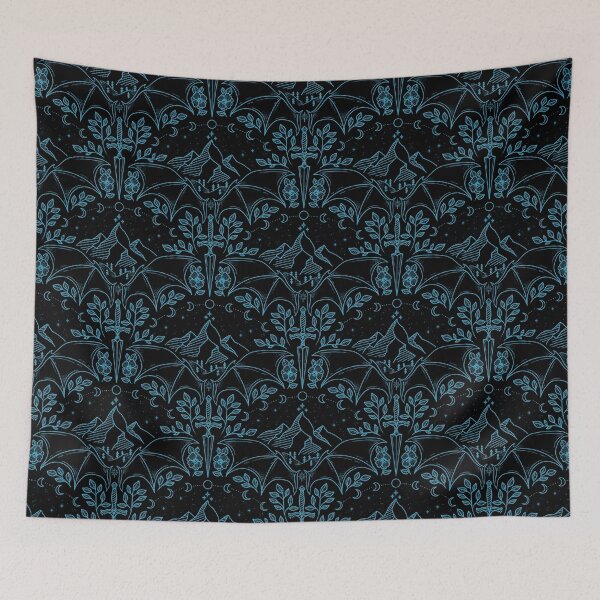 Item preview, Night Court Damask designed and sold by meghanmarie.