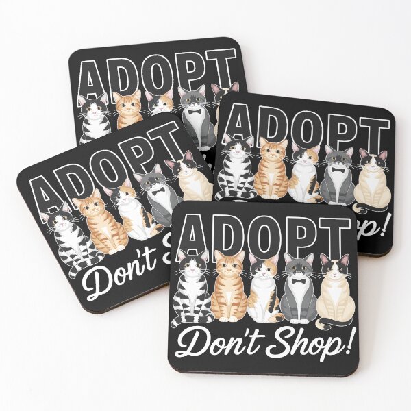 Item preview, Adopt Don't Shop Cat Lovers designed and sold by Quirky Shirts.