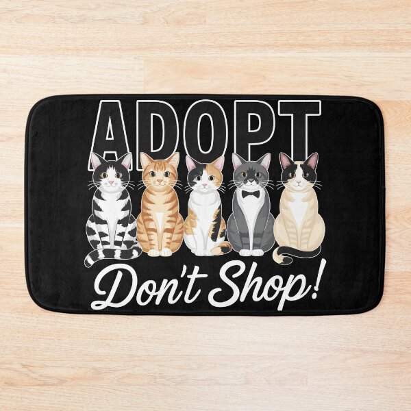 Item preview, Adopt Don't Shop Cat Lovers designed and sold by Quirky Shirts.