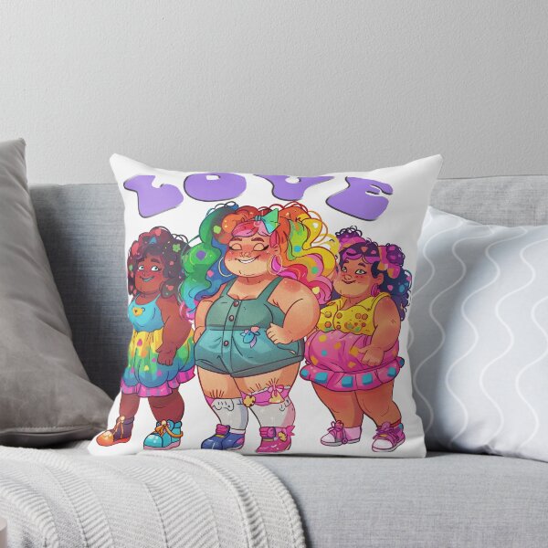 Item preview, Cute Fat Girl Stickers, Anime Summer Fashion, Chubby Love Sticker designed and sold by Art.Fusion.Studio.