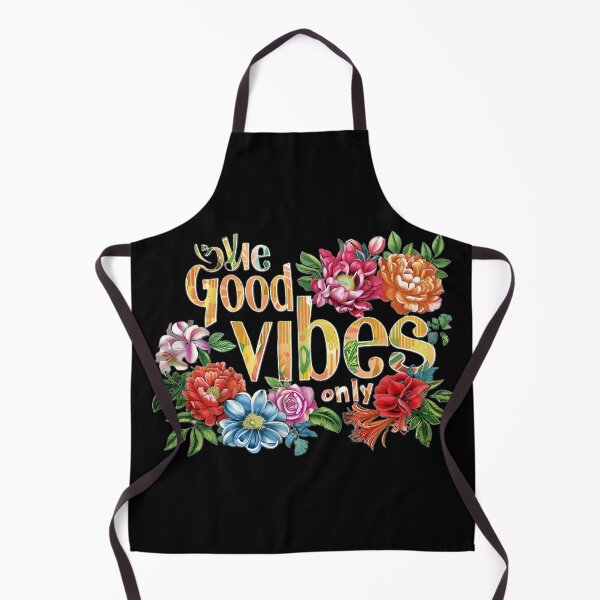 Item preview, Good vibes only inscription in flowers designed and sold by KusyArt.