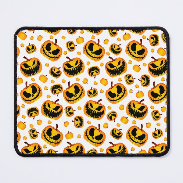 Item preview, Spooky and Scary Orange Halloween Pumpkin Pattern designed and sold by Chloes-drawings.