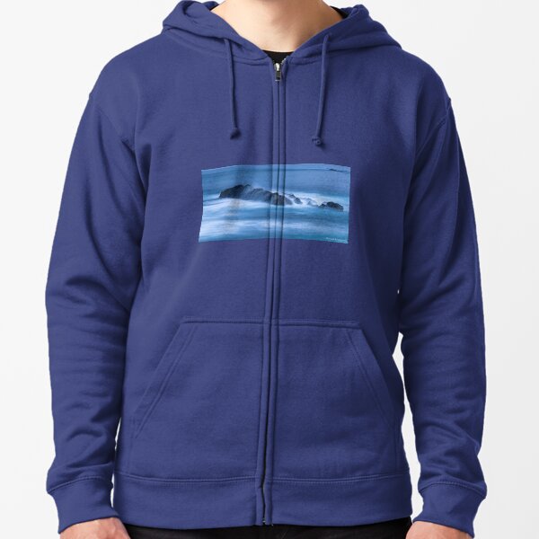 Deep blue 051 Zipped Hoodie