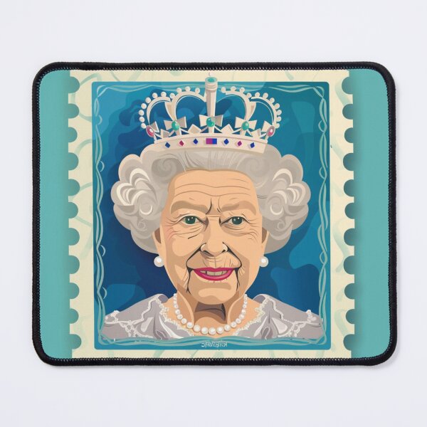 Item preview, Queen E. Stamp Sticker designed and sold by liana campbell.