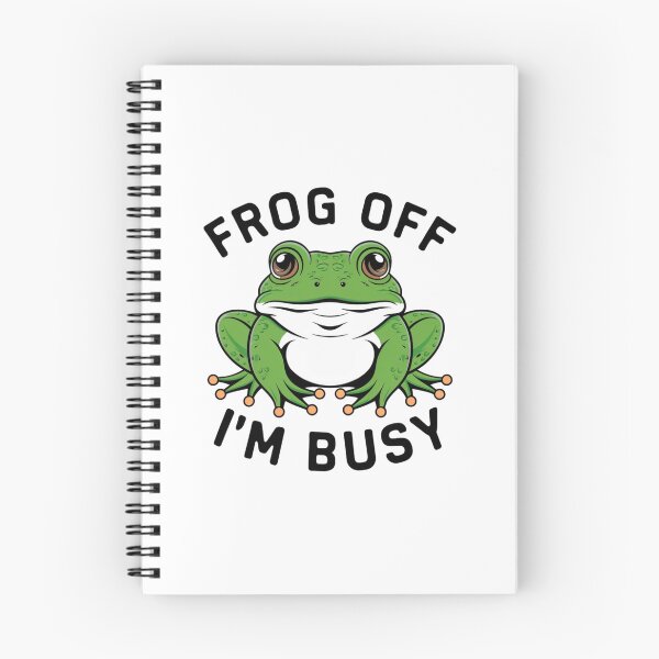 Item preview, Funny frog design - Frog off - I'm busy designed and sold by GalaxyDeco.