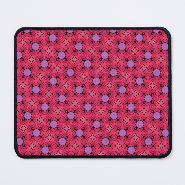 Item preview, Aesthetic seamless geometric pattern,purple circles,purple on red pattern  designed and sold by OwlWorks.