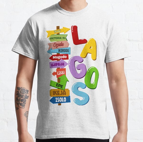 Artikel-Vorschau von Die Stadtteile von Lagos, designt und verkauft von Shombo-Tees.