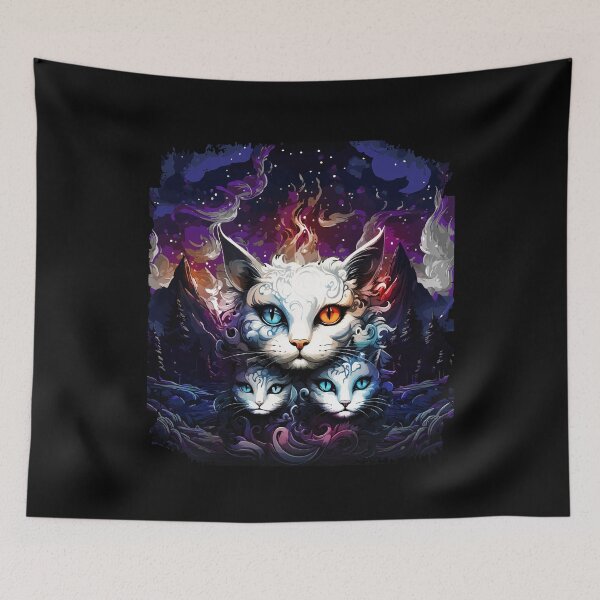 Item preview, Space Cat Lover Women Cats Men Abstract Mystic Cat designed and sold by DSWShirts.