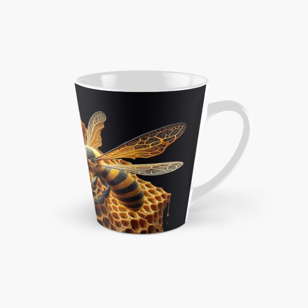 Item preview, Intricate Honeycomb with Bee - Detailed Nature Art designed and sold by Suzana Djordjevic.