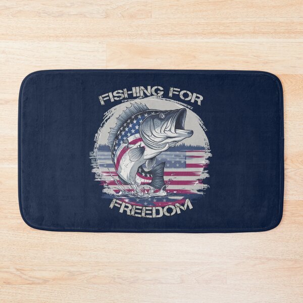 Item preview, Fishing for Freedom American Patriotic Bass Fish designed and sold by tamdevo1.