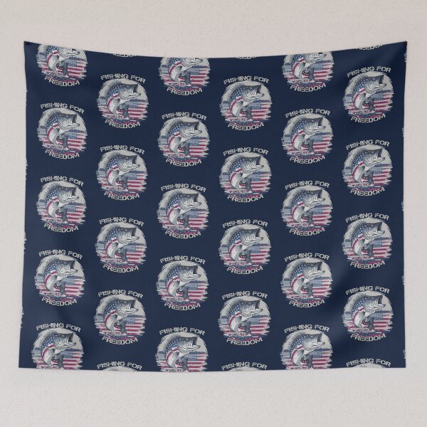 Item preview, Fishing for Freedom American Patriotic Bass Fish designed and sold by Cute & Sassy Custom Gifting Boutiques.