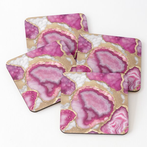 Item preview, Bright Pink Geode designed and sold by Sanskrati.