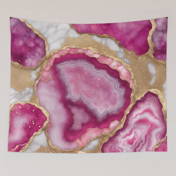 Item preview, Bright Pink Geode designed and sold by Sanskrati.