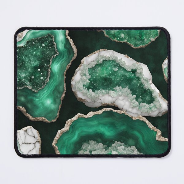Item preview, Emerald Green Geode designed and sold by Sanskrati.