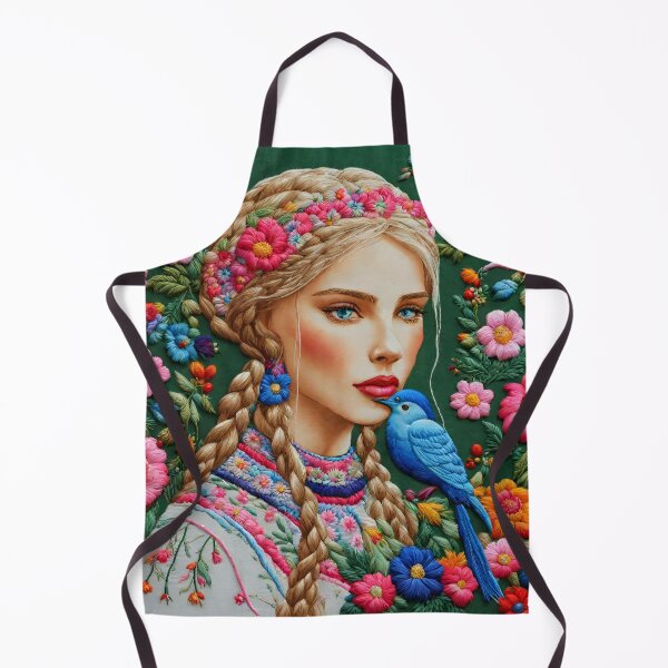 Item preview, Etno girl embroidery designed and sold by AI © ZORIANA.