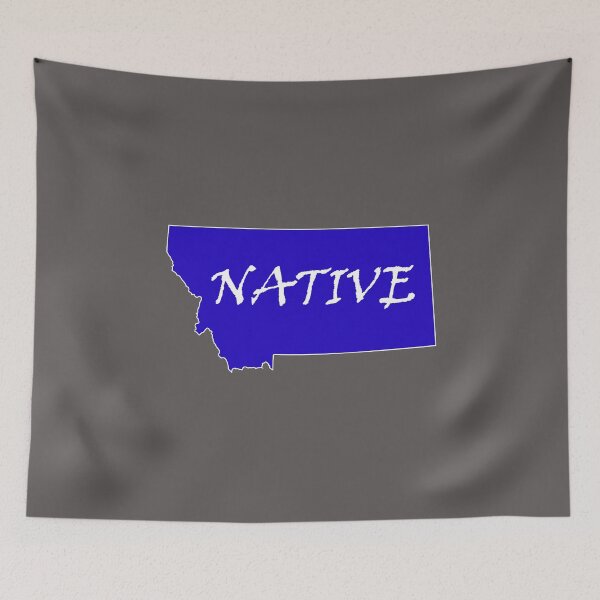 Item preview, 406 - Montana - Native (Blue Decal)  designed and sold by Gilby-Designs.