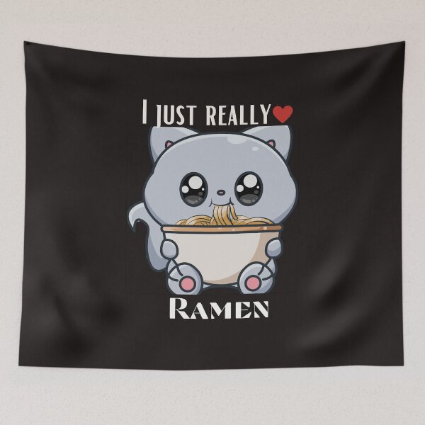 Item preview,  Ramen Cat Anime cute I Just Really Love Ramen designed and sold by Soufyan06.