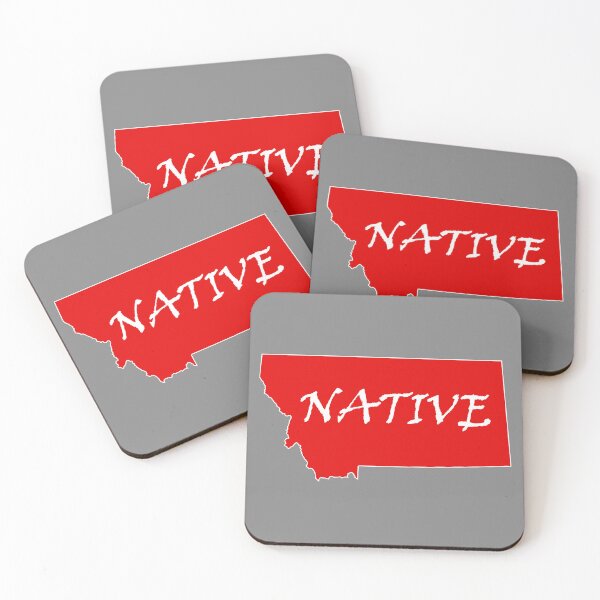 Item preview, 406 - Montana - Native (Red Decal)  designed and sold by Gilby-Designs.