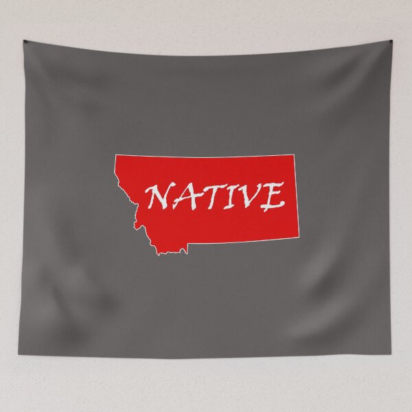 Item preview, 406 - Montana - Native (Red Decal)  designed and sold by Gilby-Designs.