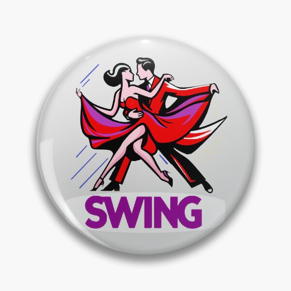 Item preview, Swing Dance Couple with Text - Color Illustration Minimal designed and sold by AD-Digital-Art.