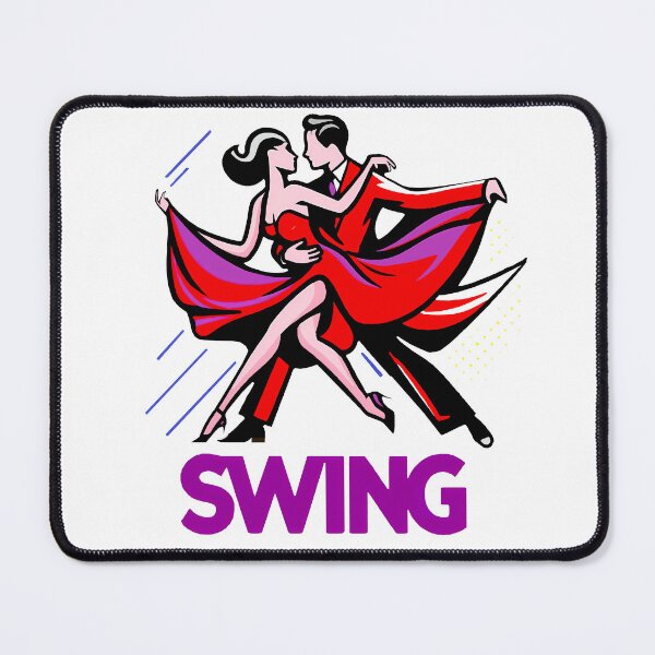 Item preview, Swing Dance Couple with Text - Color Illustration Minimal designed and sold by AD-Digital-Art.