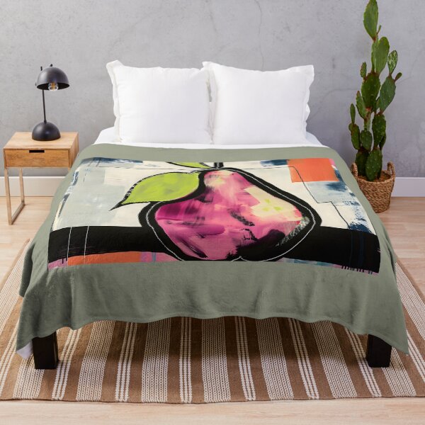 Item preview, Dynamic Contrast - Bold Black Outlined Pear with Colorful Vibrant Splashes AI Generated designed and sold by OlfactoART Studio.