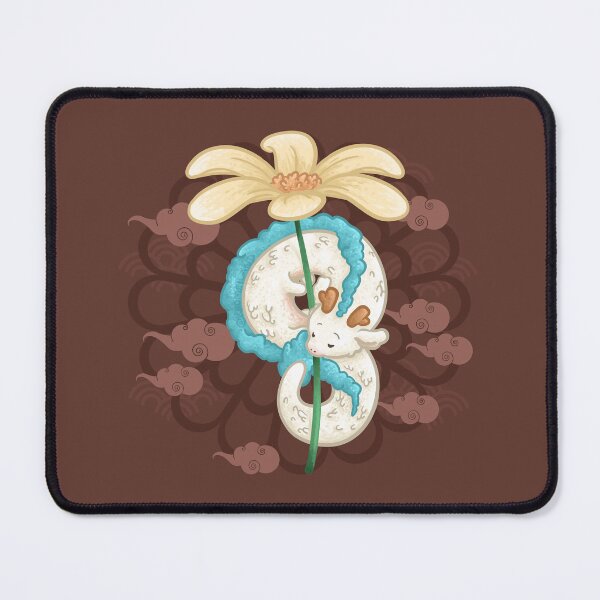 Item preview, White Dragon Holding a Daisy Flower designed and sold by Khotekmei.