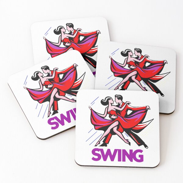 Item preview, Swing Dance Couple with Text - Color Illustration Minimal designed and sold by AD-Digital-Art.