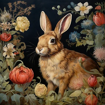 Artwork thumbnail, Lovely Rabbit by Myra365Art
