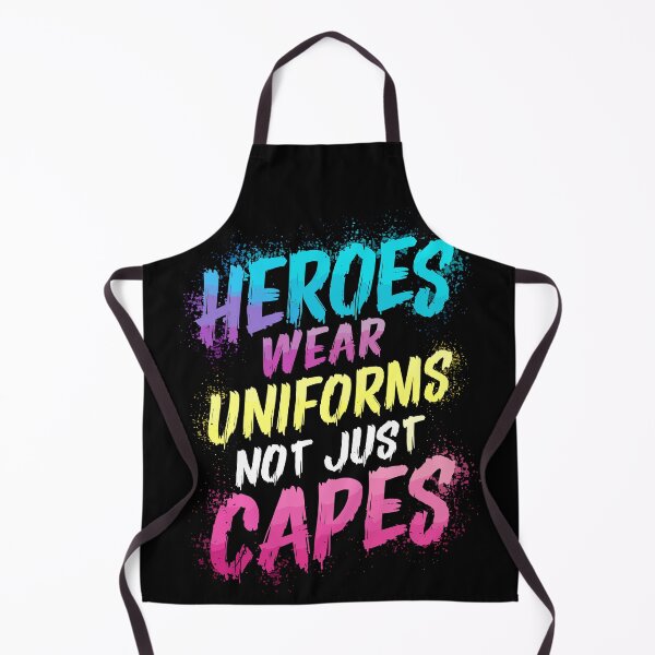 Item preview, Heroes Wear Uniforms Not Just Capes designed and sold by Quirky Shirts.