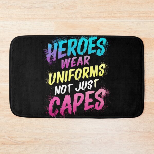 Item preview, Heroes Wear Uniforms Not Just Capes designed and sold by Quirky Shirts.