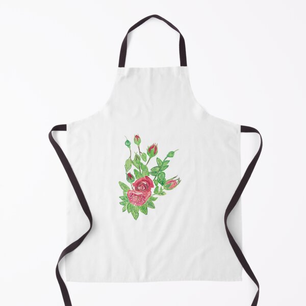 Item preview, Red rose with cute rose buds designed and sold by Beeinbliss.