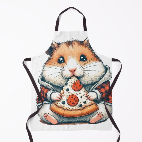 Item preview, Hamster eating pizza designed and sold by Silbays.