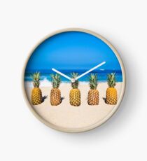 Vintage Pineapple Horizons Clock