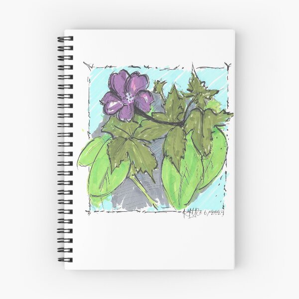Item preview, Small flower in bed of leaves designed and sold by Littleviews.