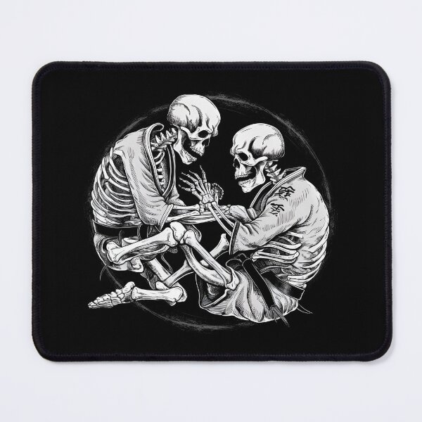 Item preview, BJJ jiu jitsu rolling submission skeleton martial arts designed and sold by Newhyperion.