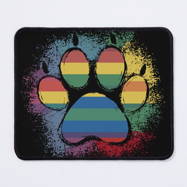 Item preview, Rainbow Paw Print designed and sold by Quirky Shirts.
